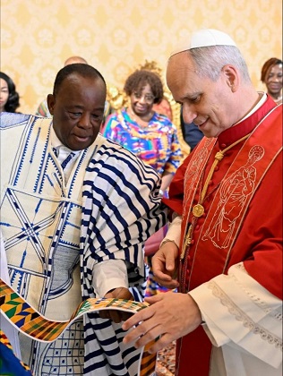 Ambassador Assorow with Pope Leo XIV