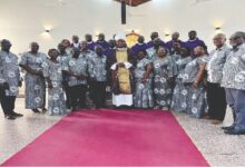 Bishop Louis with some members of KSJI