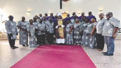 Bishop Louis with some members of KSJI